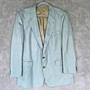 Harry Lebow Light Green 2 Button Sport Coat Size 44R Bamboo Garlanda Germany